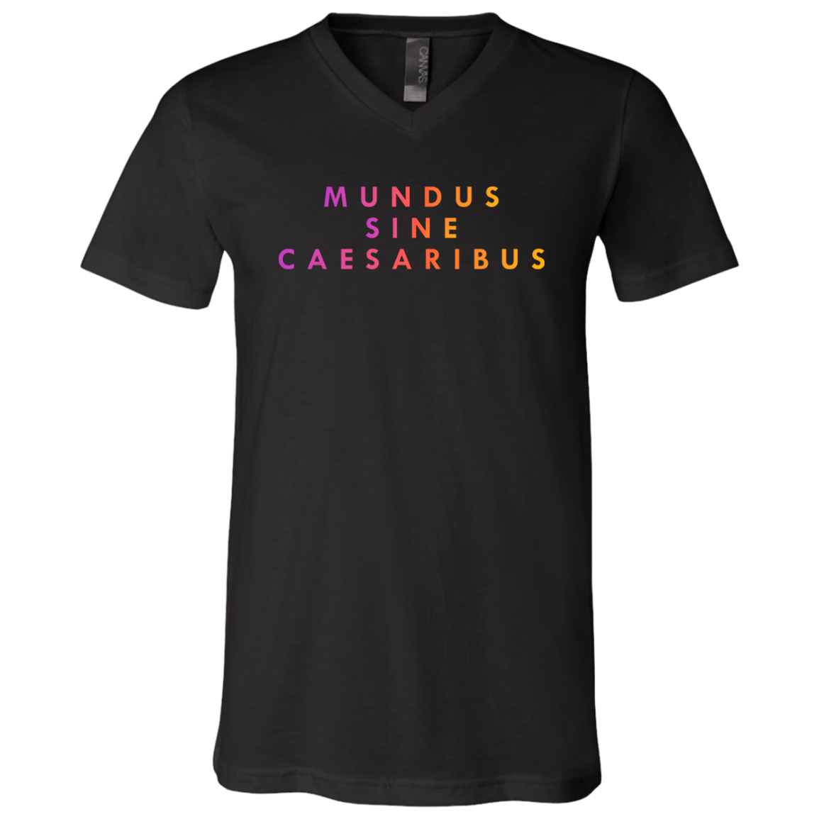 "Mundus Sine Caesaribus" Mens V-neck T-shirt