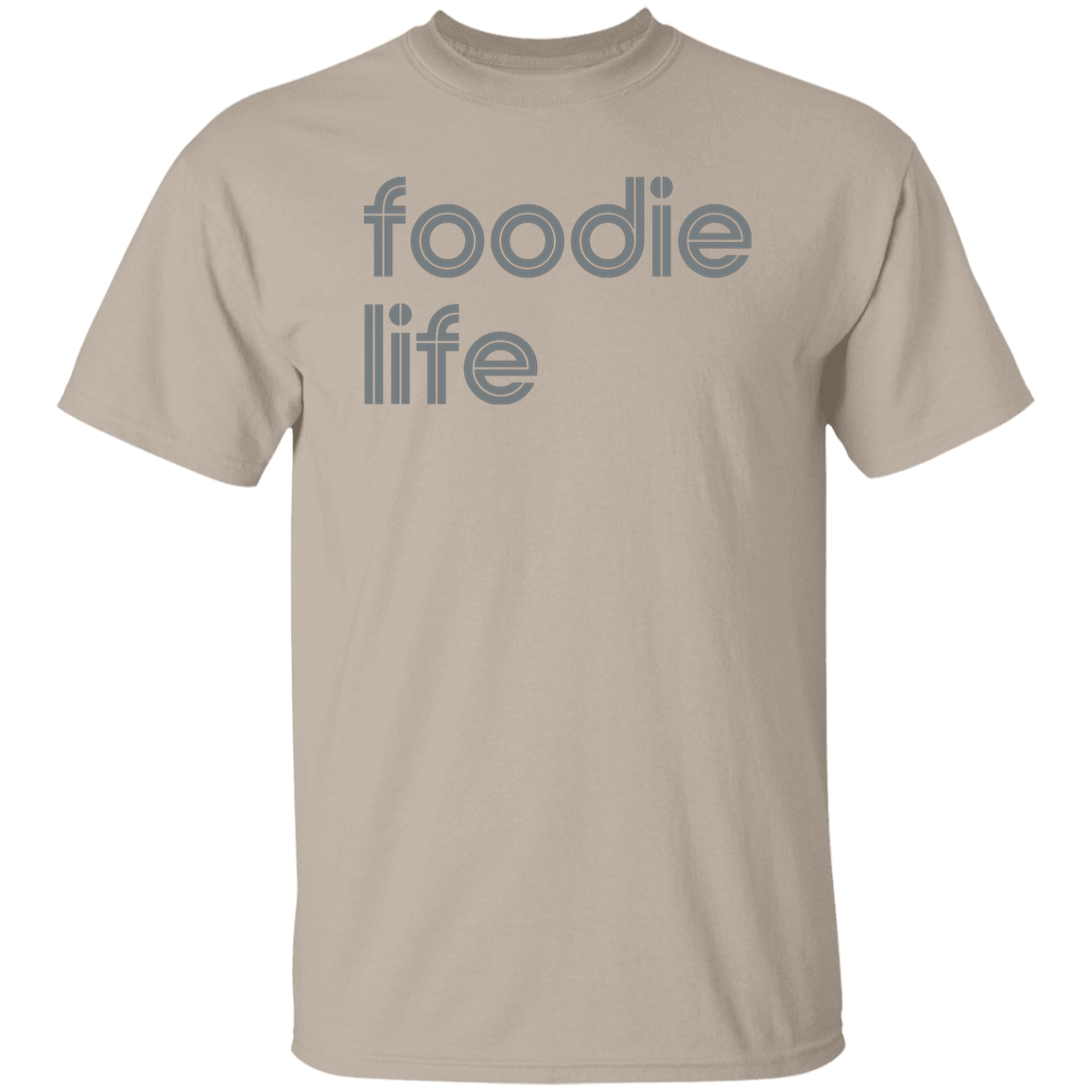 "Foodie life." Mens T-shirt | BetterSaid.co