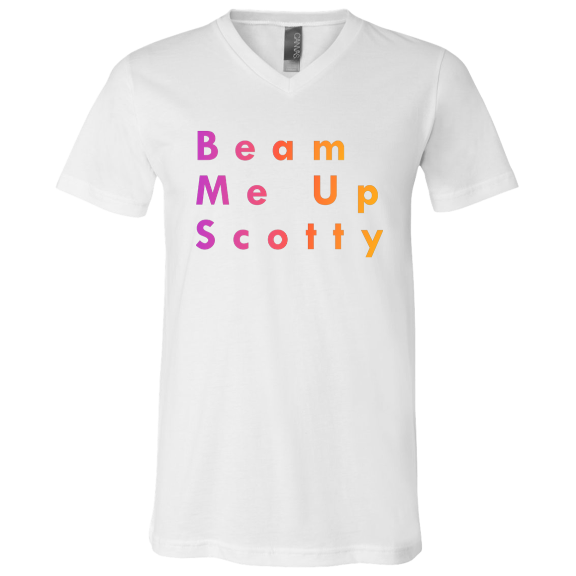 "Beam Me Up Scotty" V-neck T-shirt | BetterSaid.co