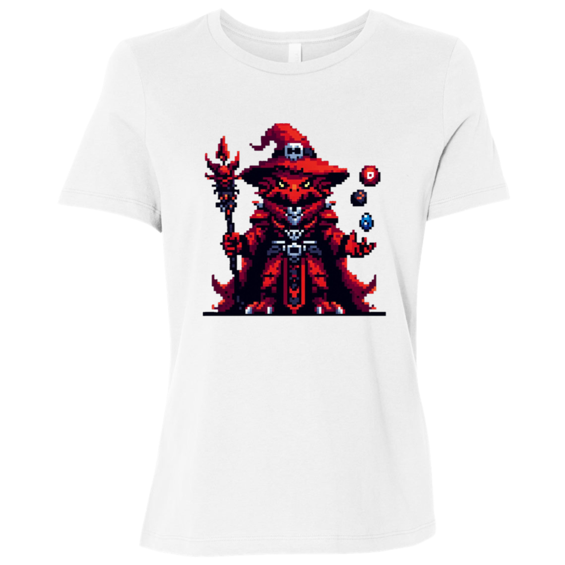 "Red Dragonborn DND" Womens Relaxed T-shirt | BetterSaid.co