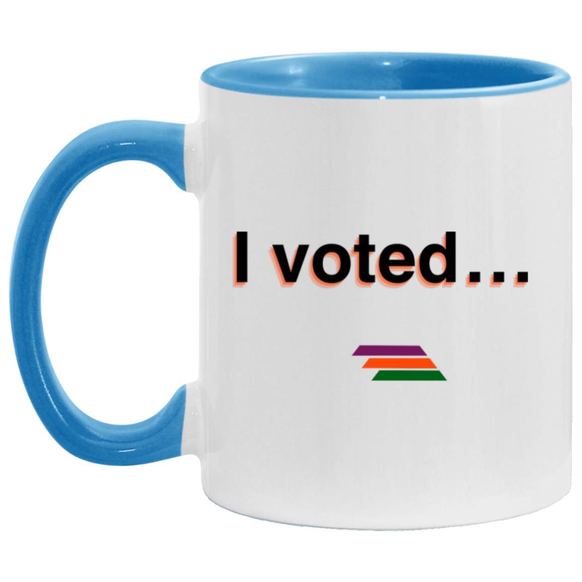 "I voted" Coffee Cups | BetterSaid.co