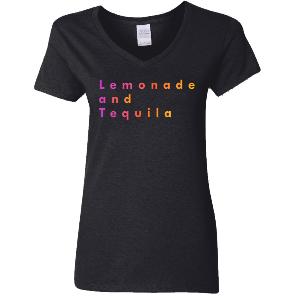 "Lemonade and Tequila" Womens V-neck T-shirt | BetterSaid.co