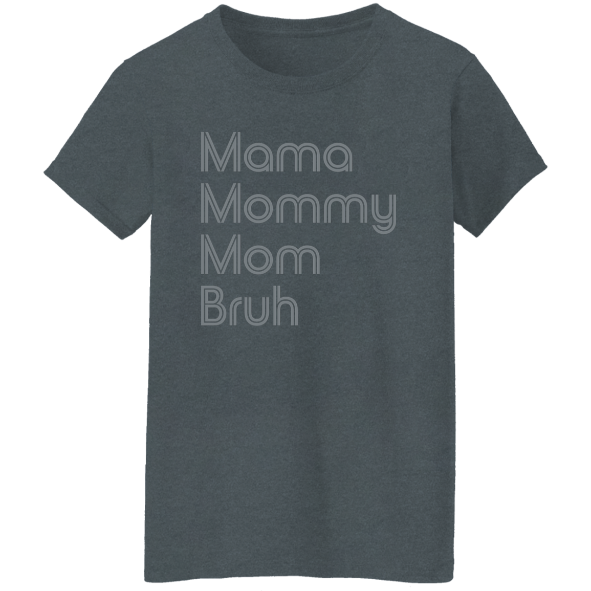"Mama, Mommy, Mom, Bruh" Womens T-shirt | BetterSaid.co