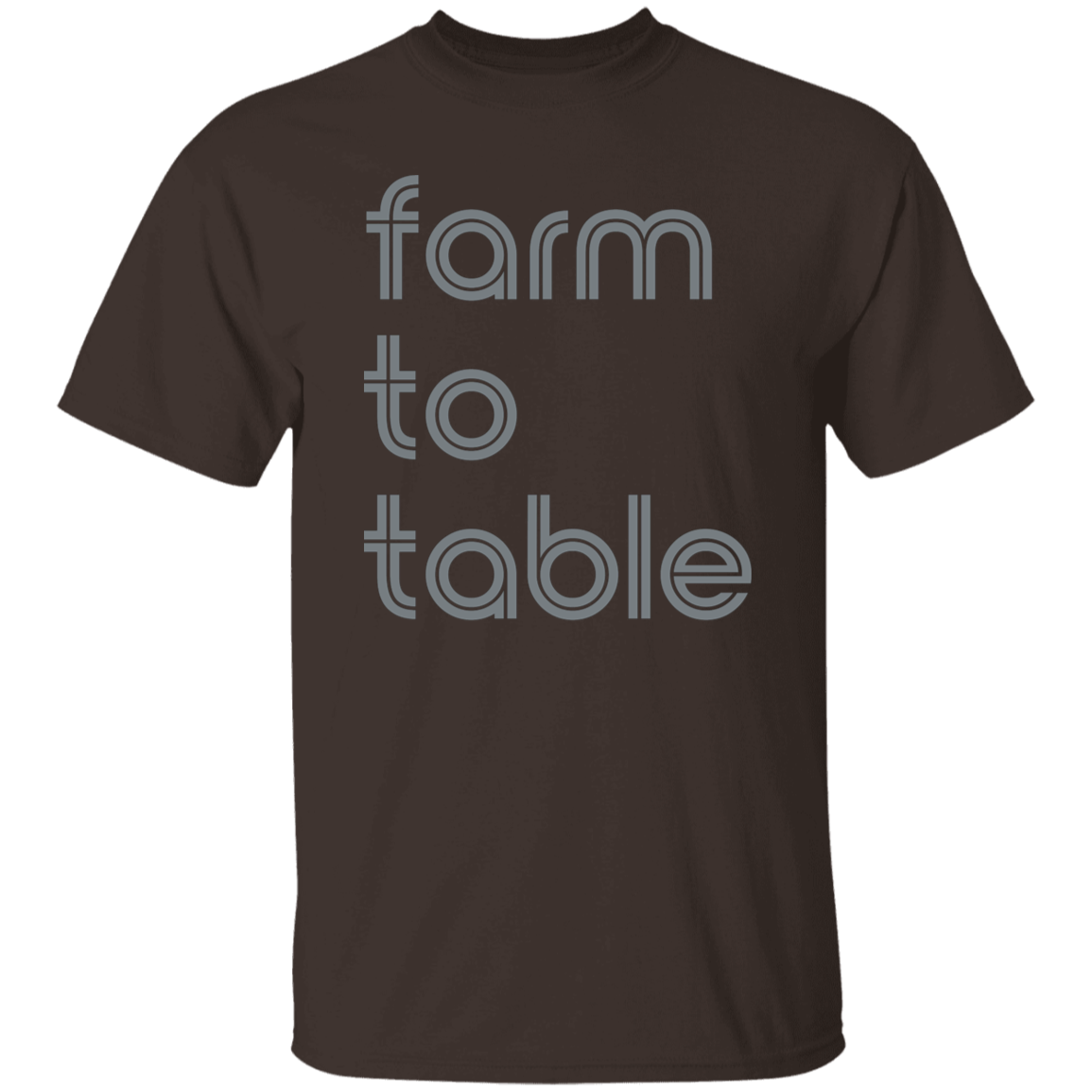 "Farm to table." Mens T-shirt | BetterSaid.co