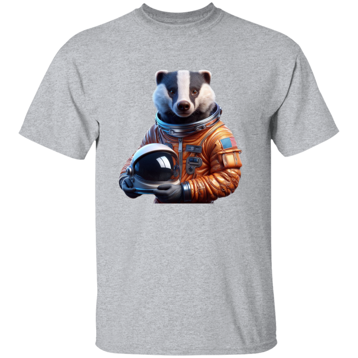 "Space Badger" Kids Cotton T-shirt | BetterSaid.co