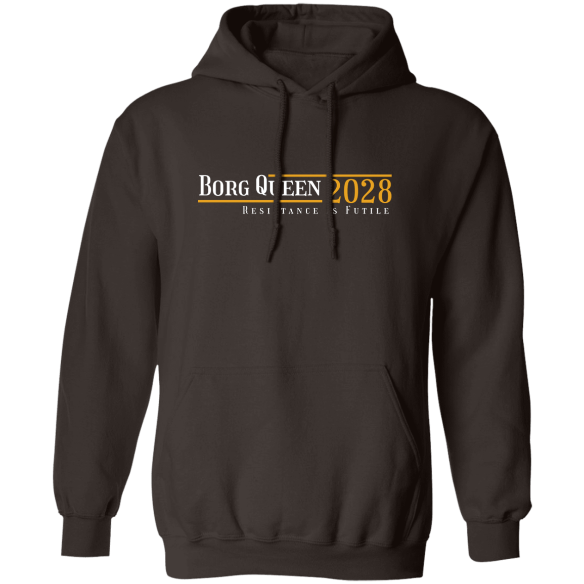 "Borg Queen 2028" Pullover Hoodie | BetterSaid.co