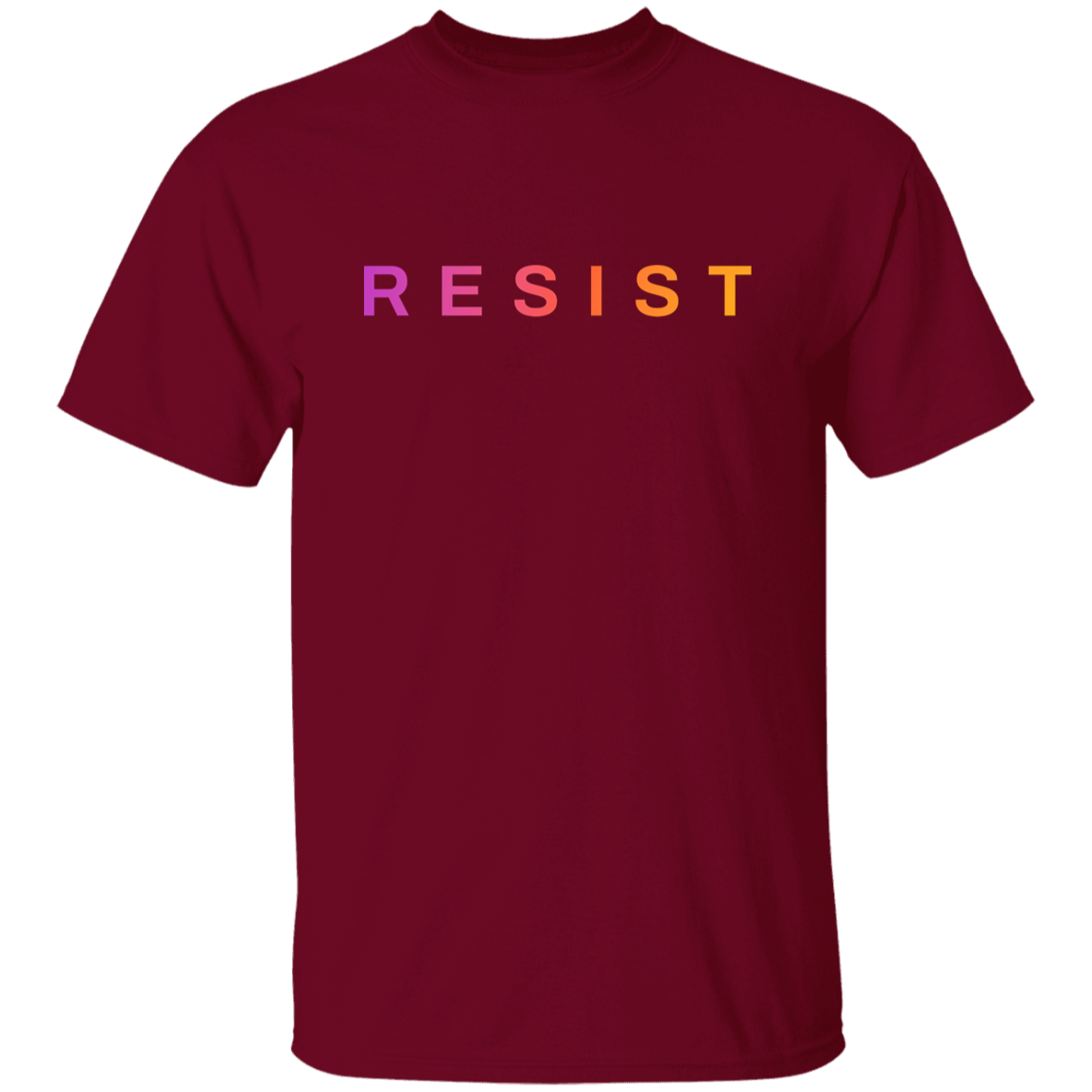 "Resist." Mens T-shirt | BetterSaid.co