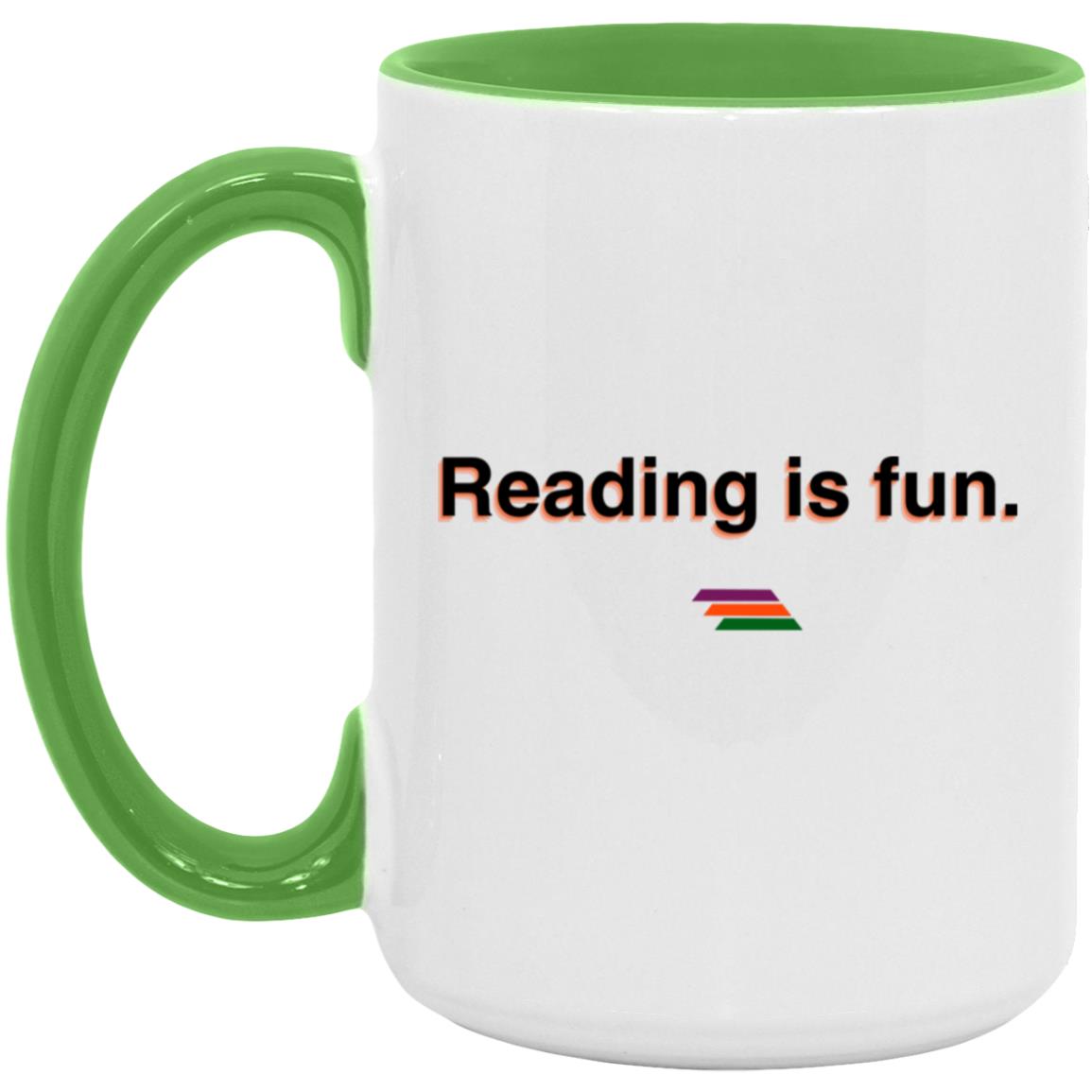 "Reading is fun." Coffee Cups | BetterSaid.co