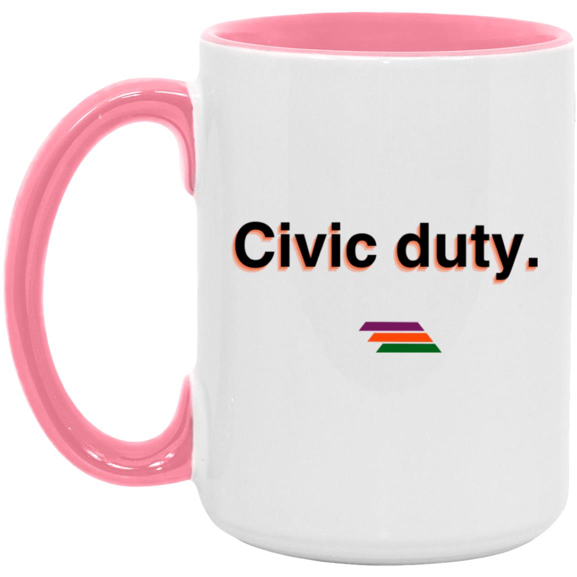 "Civic duty." Coffee Cups | BetterSaid.co