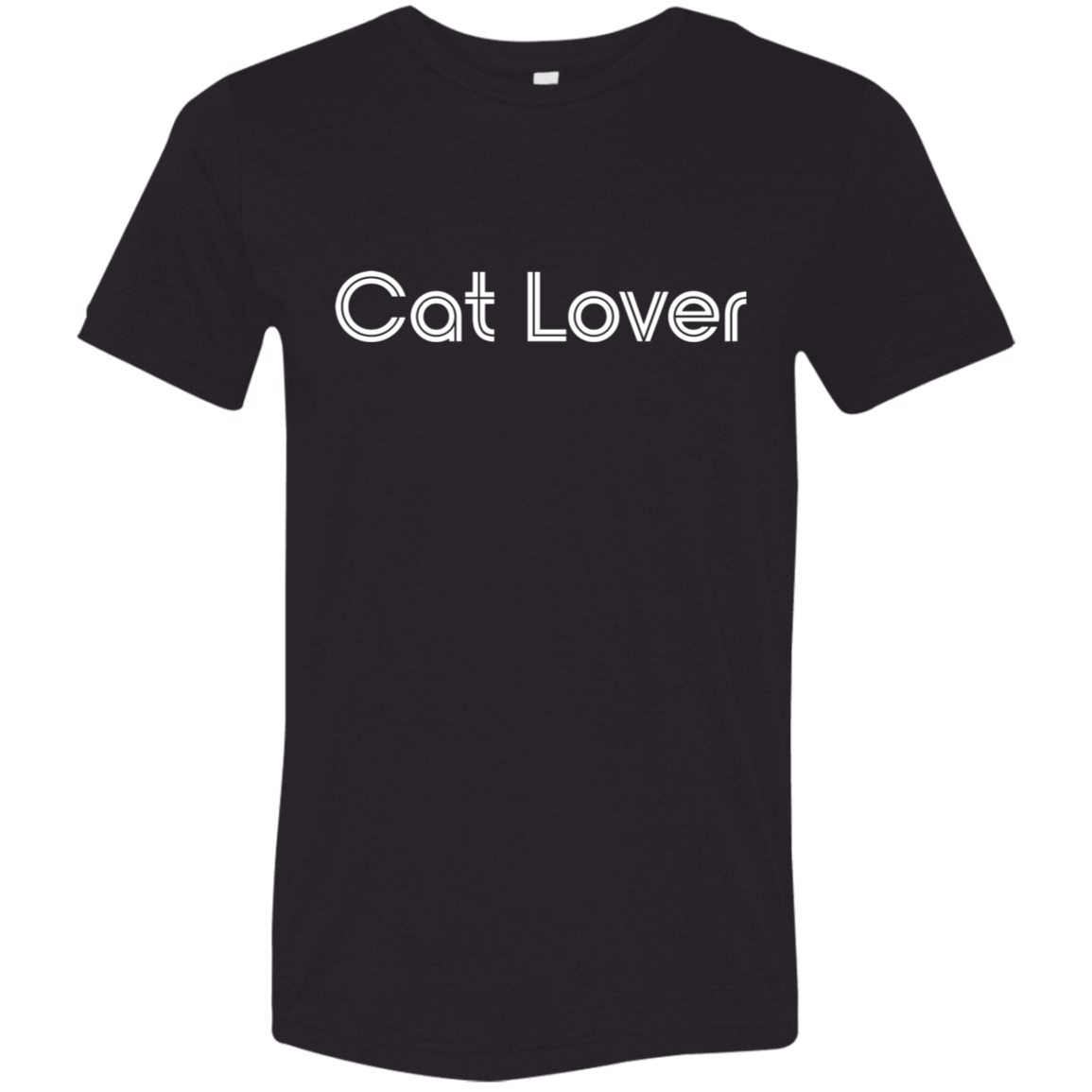 "Cat lover." Tri-blend T-shirt | BetterSaid.co