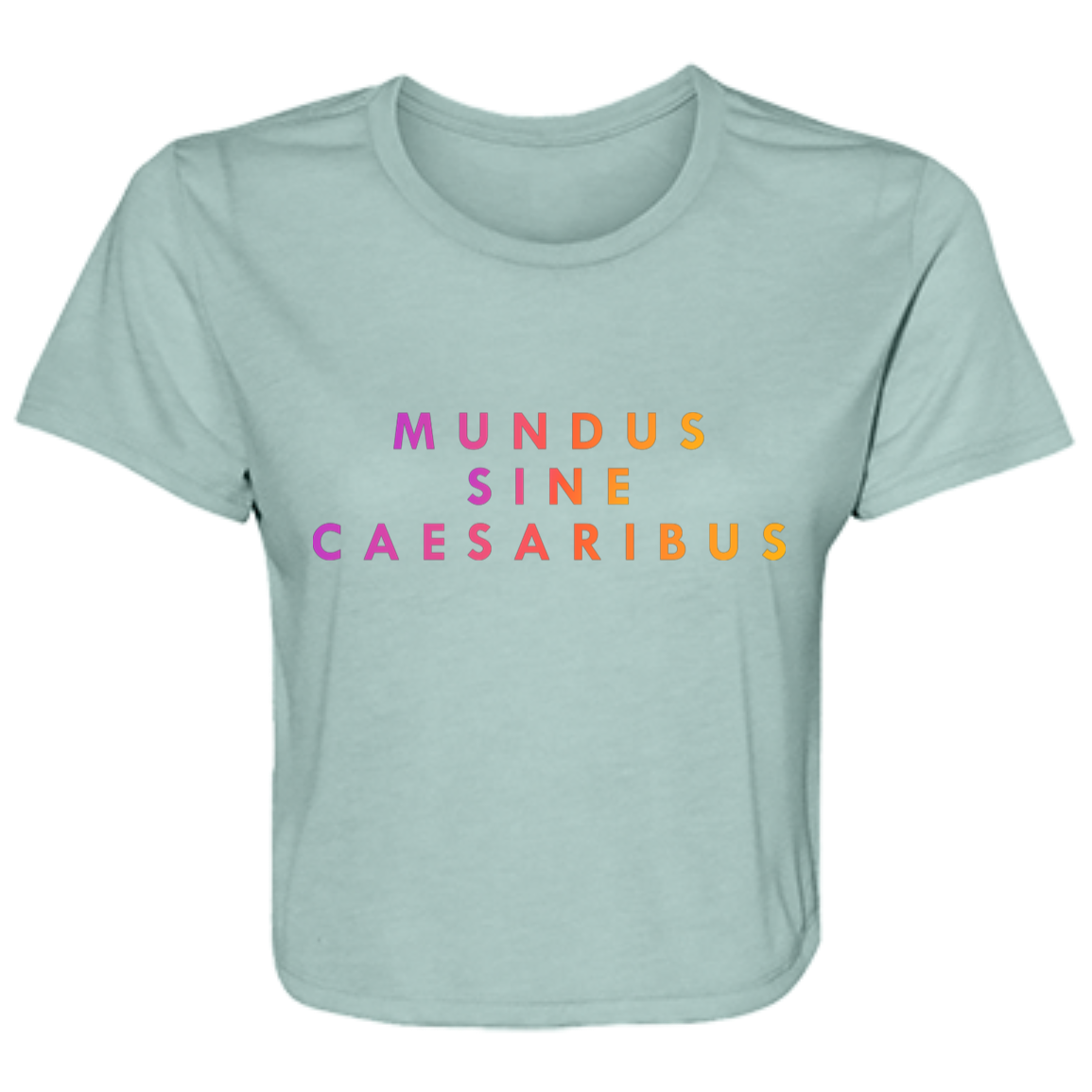 "Mundus Sine Caesaribus" Womens Crop Top | BetterSaid.co