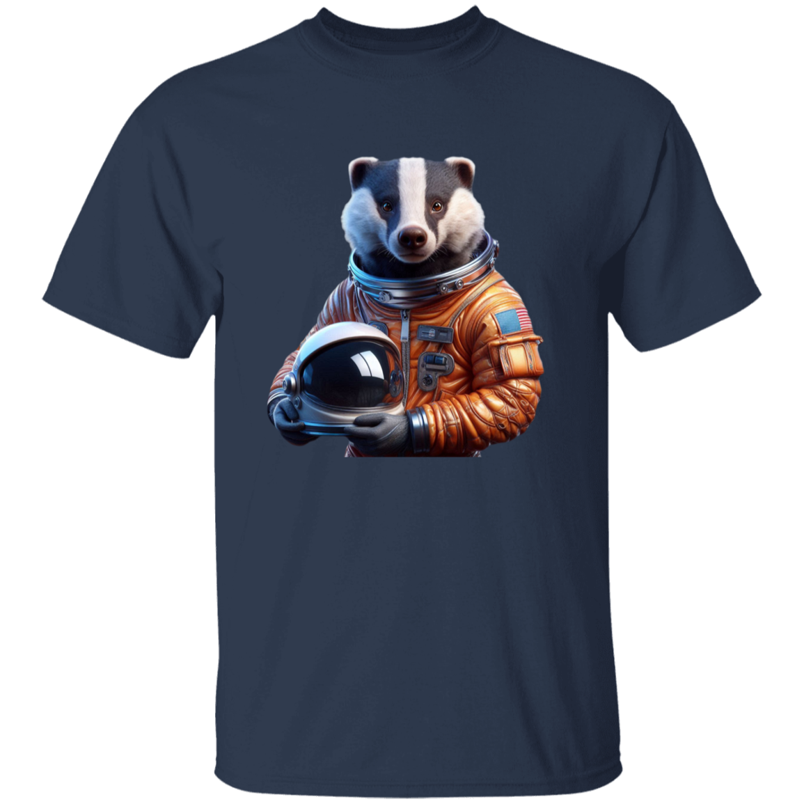 "Space Badger" Kids Cotton T-shirt | BetterSaid.co
