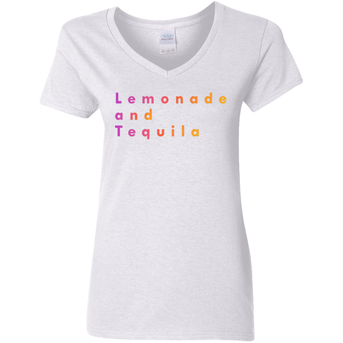 "Lemonade and Tequila" Womens V-neck T-shirt | BetterSaid.co