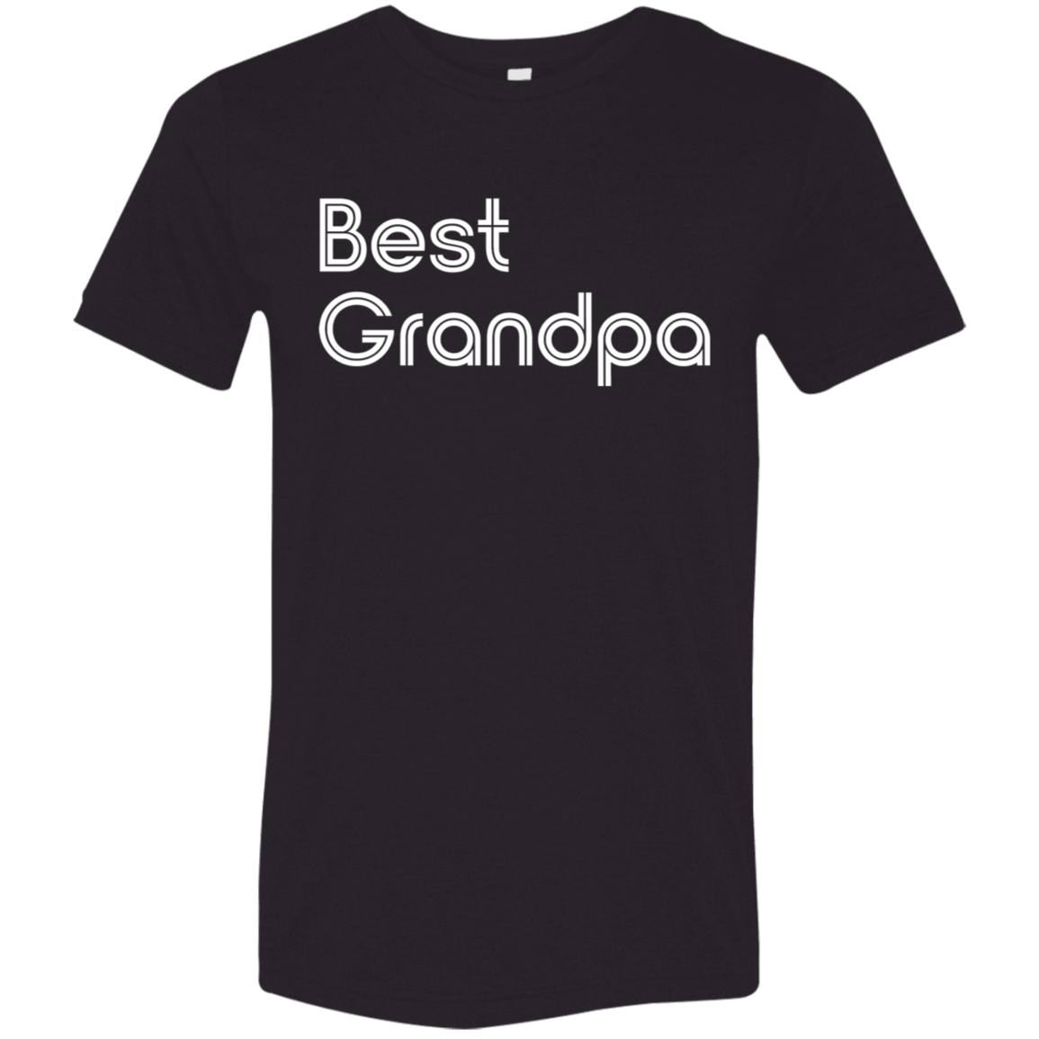 "Best Grandpa" Tri-blend T-shirt (white font) | BetterSaid.co