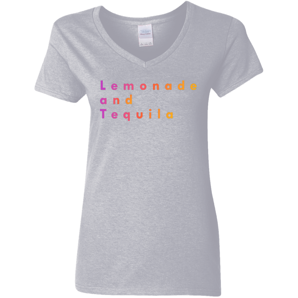 "Lemonade and Tequila" Womens V-neck T-shirt | BetterSaid.co