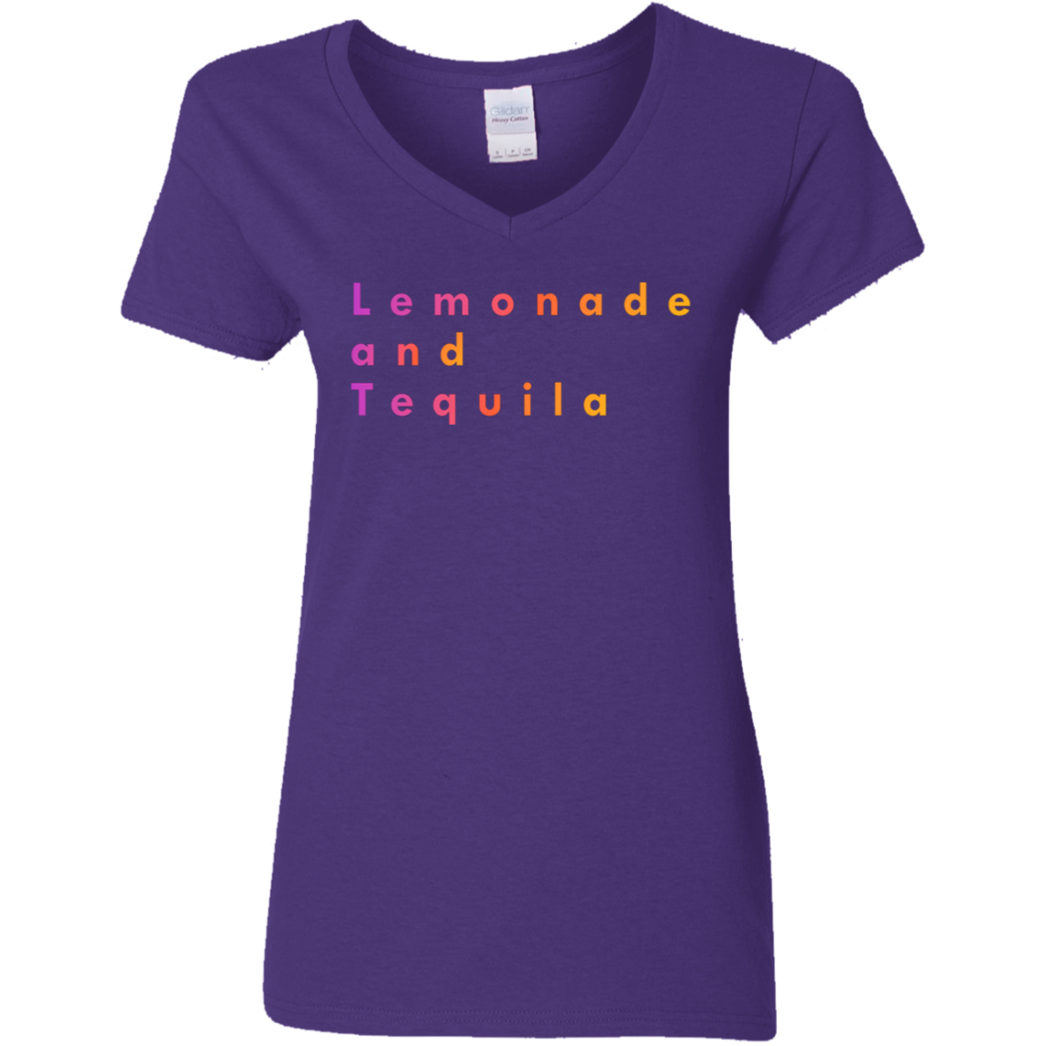 "Lemonade and Tequila" Womens V-neck T-shirt | BetterSaid.co