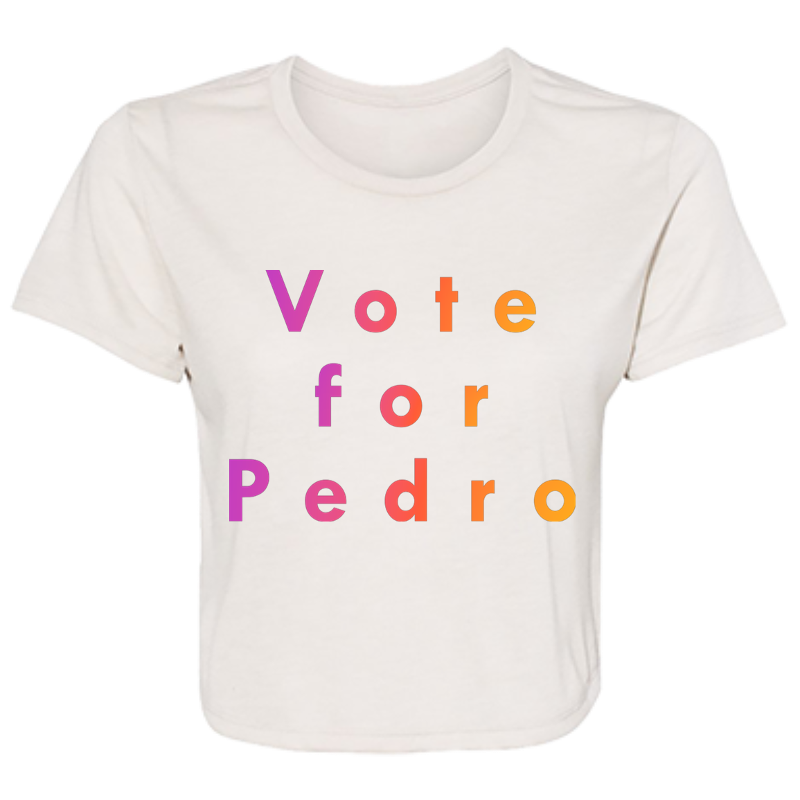 "Vote for Pedro" Womens Crop Top | BetterSaid.co