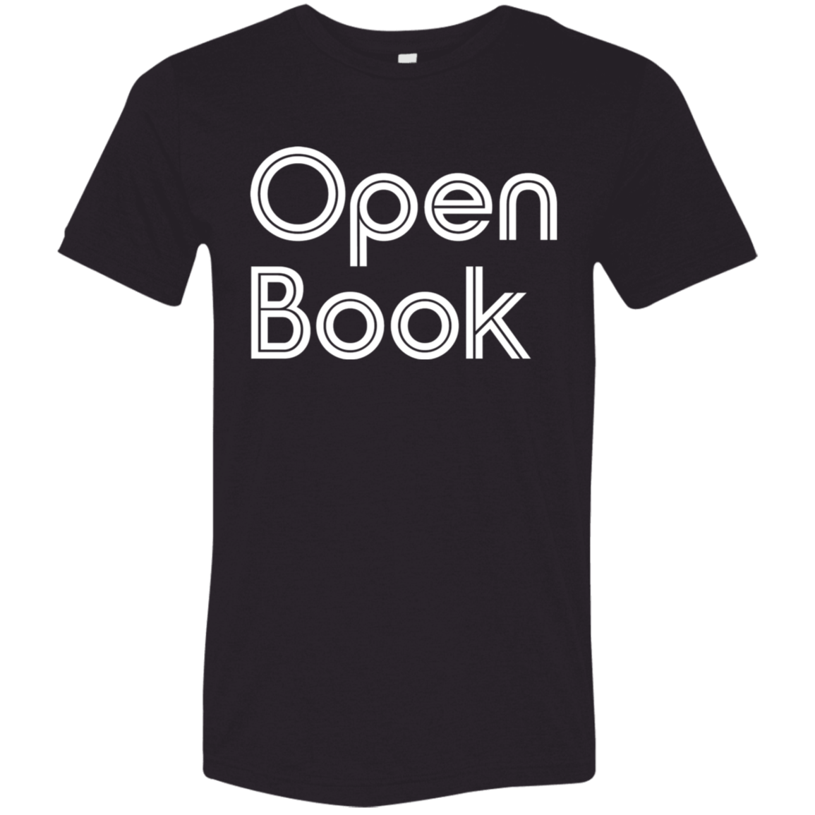 "Open Book" Tri-blend T-shirt (white font) | BetterSaid.co
