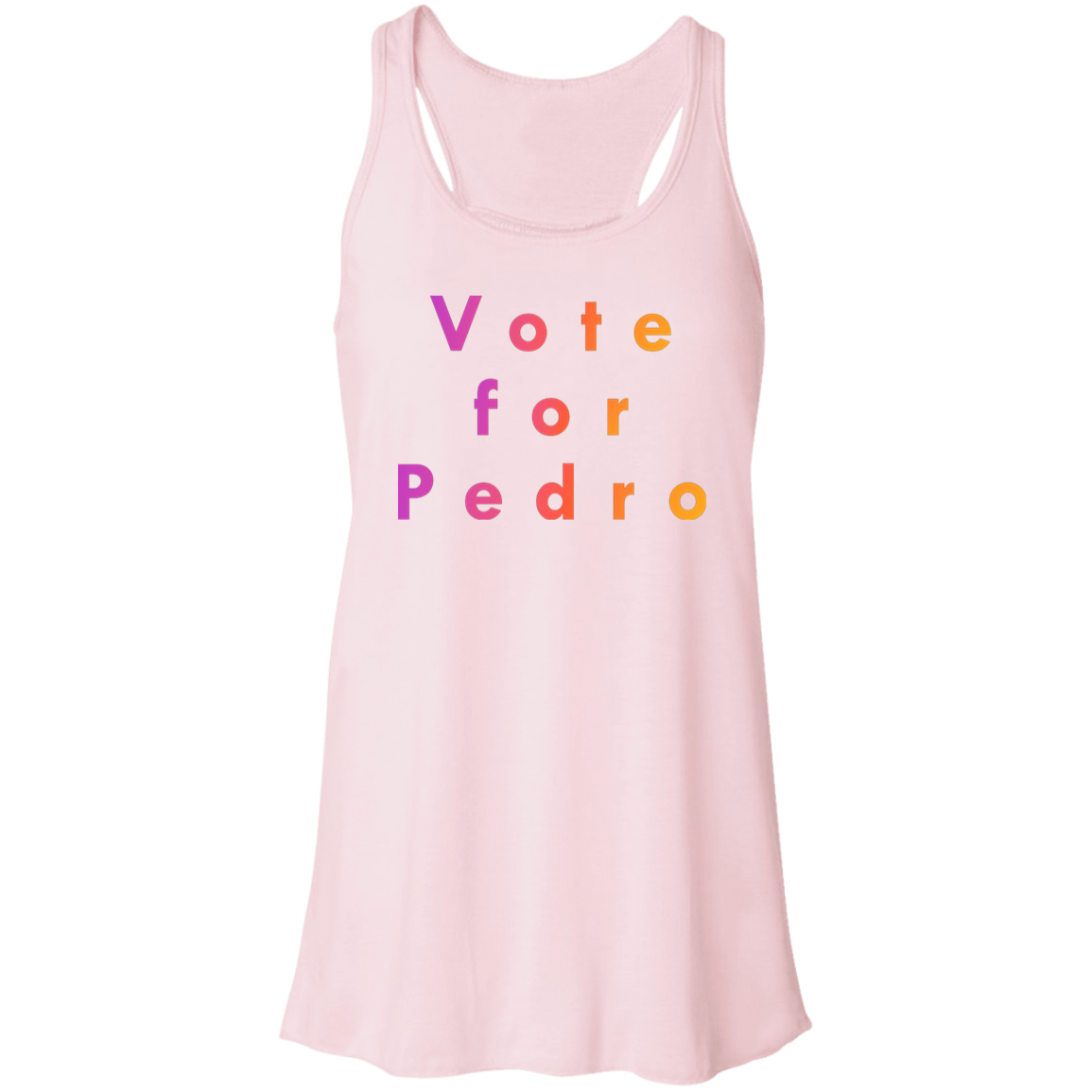 "Vote for Pedro" Flowy Racerback Tank