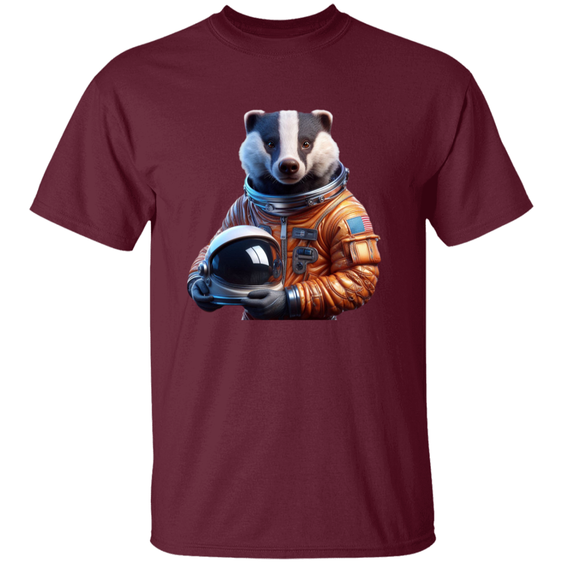 "Space Badger" Kids Cotton T-shirt | BetterSaid.co