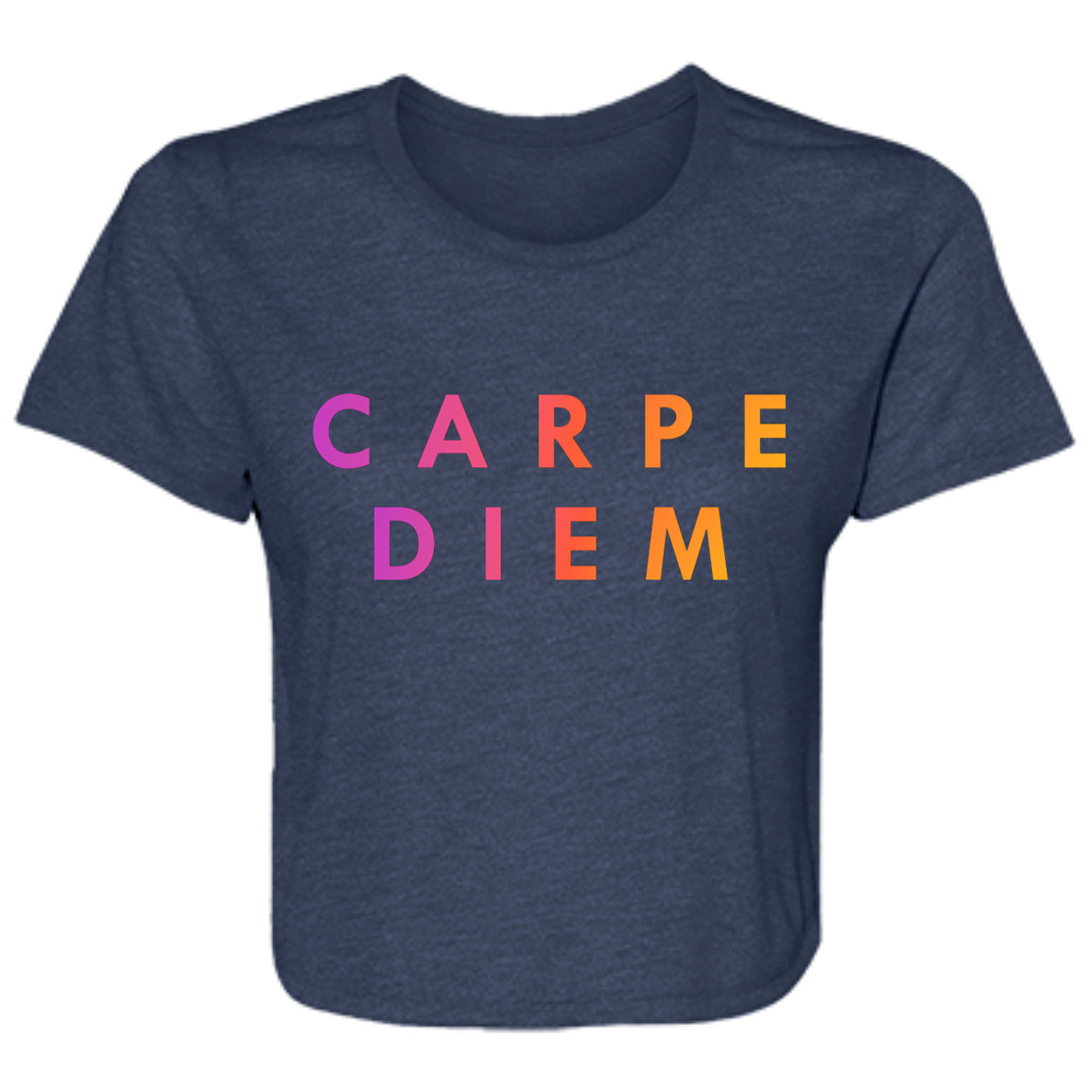 "Carpe diem." Womens Crop Top | BetterSaid.co