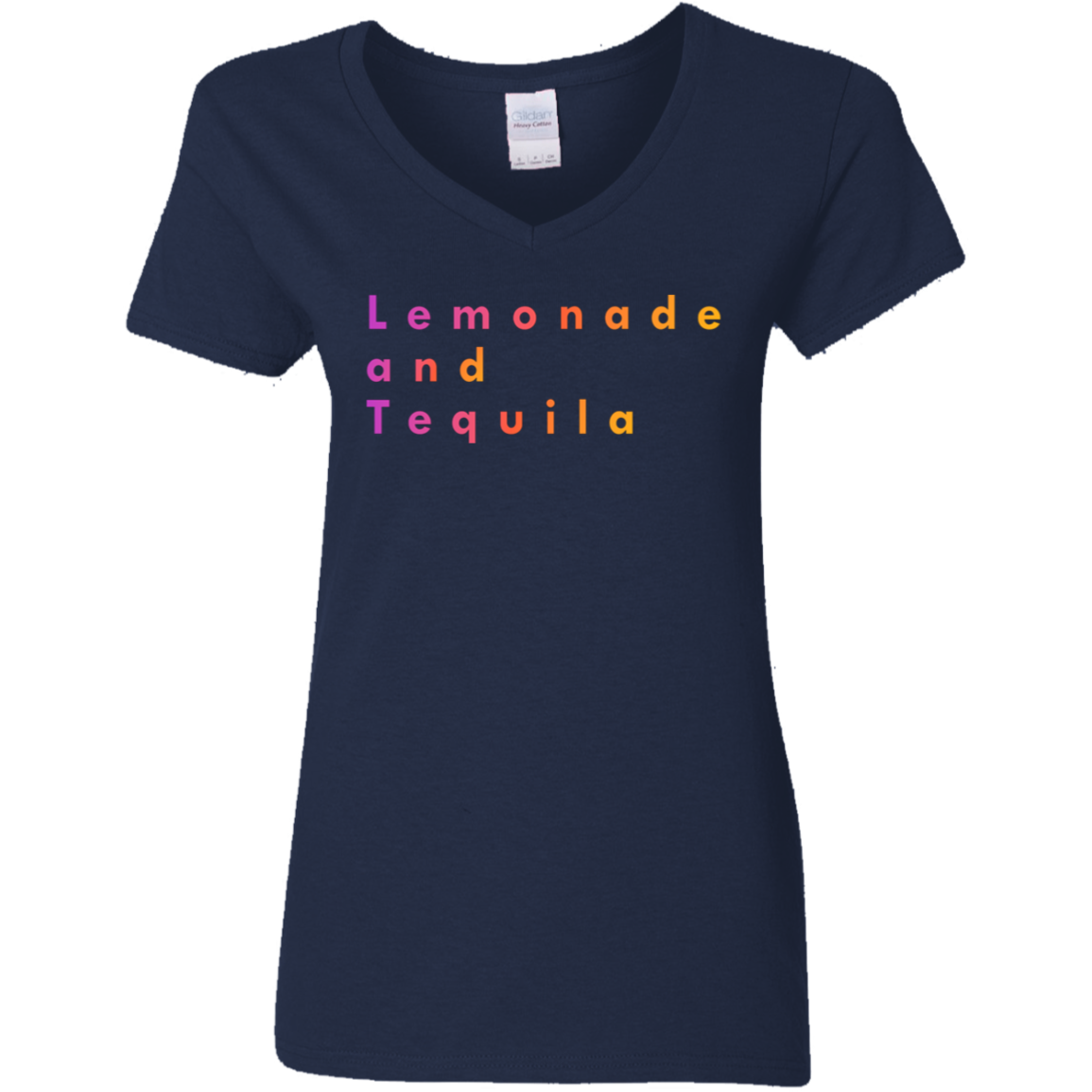 "Lemonade and Tequila" Womens V-neck T-shirt | BetterSaid.co