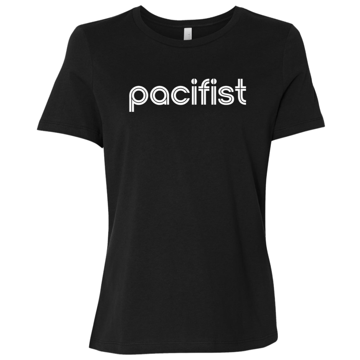 "pacifist" Womens Relaxed T-shirt | BetterSaid.co