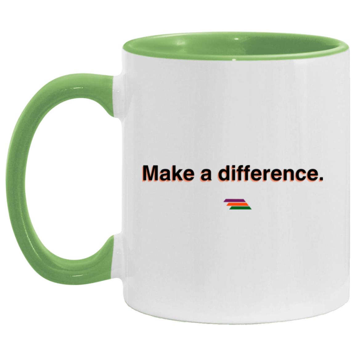 "Make a difference." Coffee Cups | BetterSaid.co