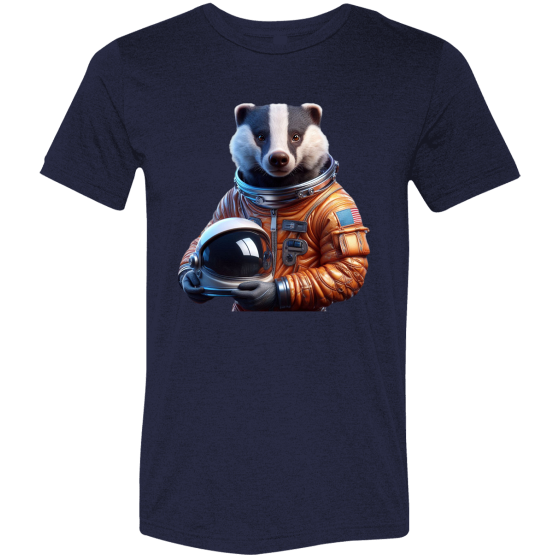"Space Badger" Tri-blend T-shirt | BetterSaid.co
