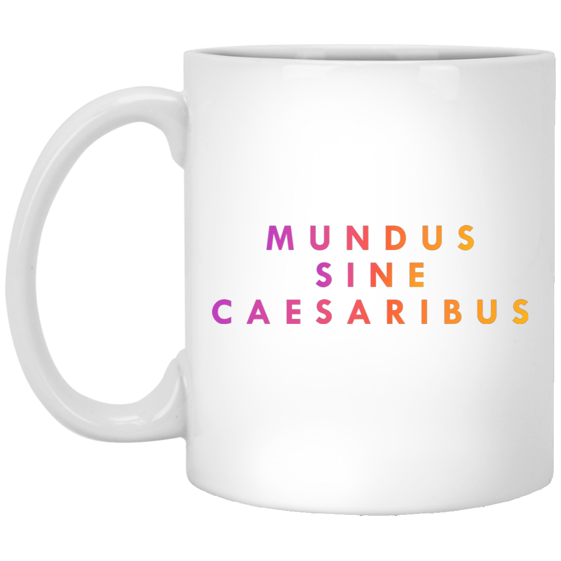 "Mundus Sine Caesaribus" Coffee Cups