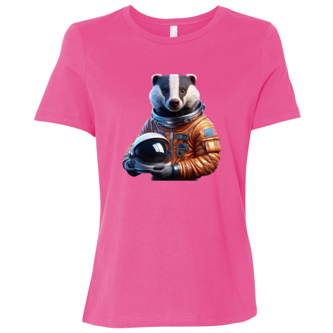 "Space Badger" Womens Relaxed T-shirt | BetterSaid.co