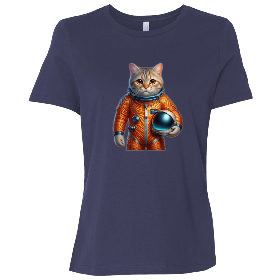 "Space Cat" Womens Relaxed T-shirt | BetterSaid.co