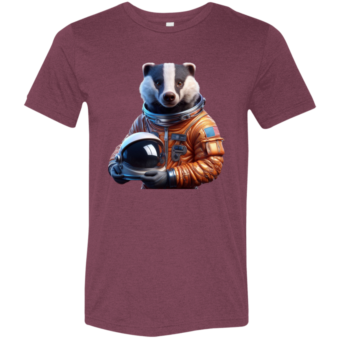 "Space Badger" Tri-blend T-shirt | BetterSaid.co