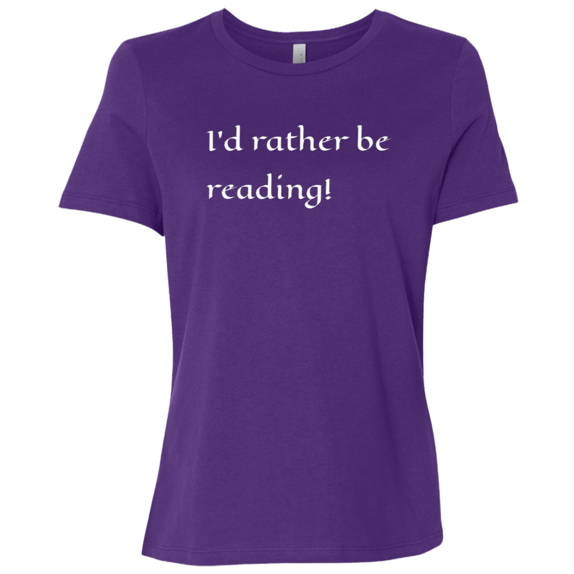 "Happy Reading" Womens Relaxed T-shirt | BetterSaid.co