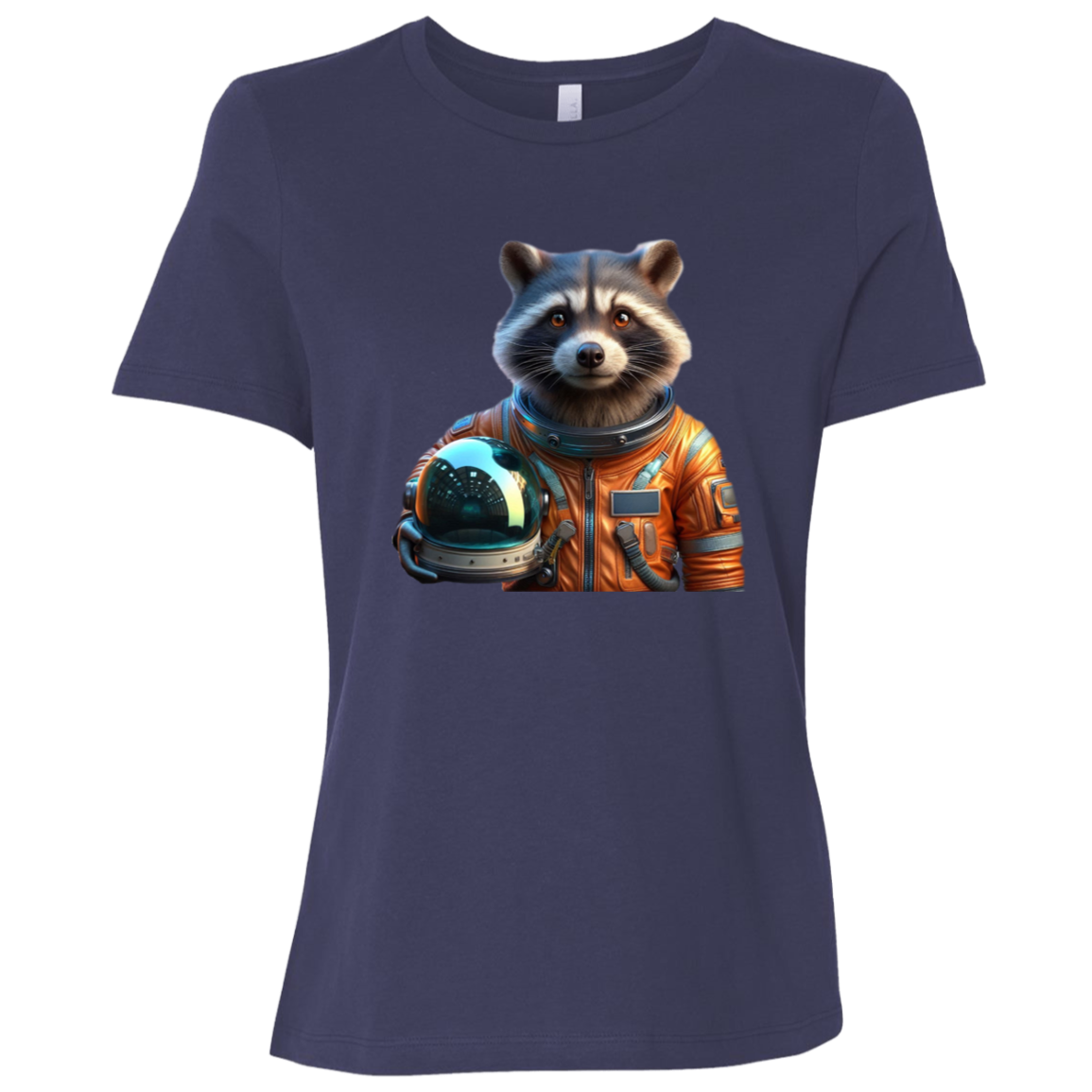 "Space Raccoon" Womens Relaxed T-shirt | BetterSaid.co