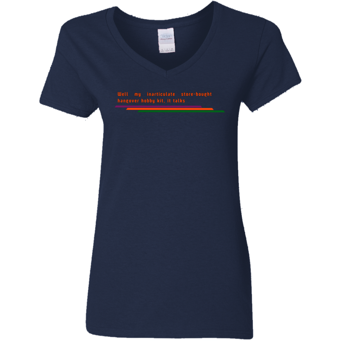 "My inarticulate store-bought" Womens V-neck T-shirt | BetterSaid.co