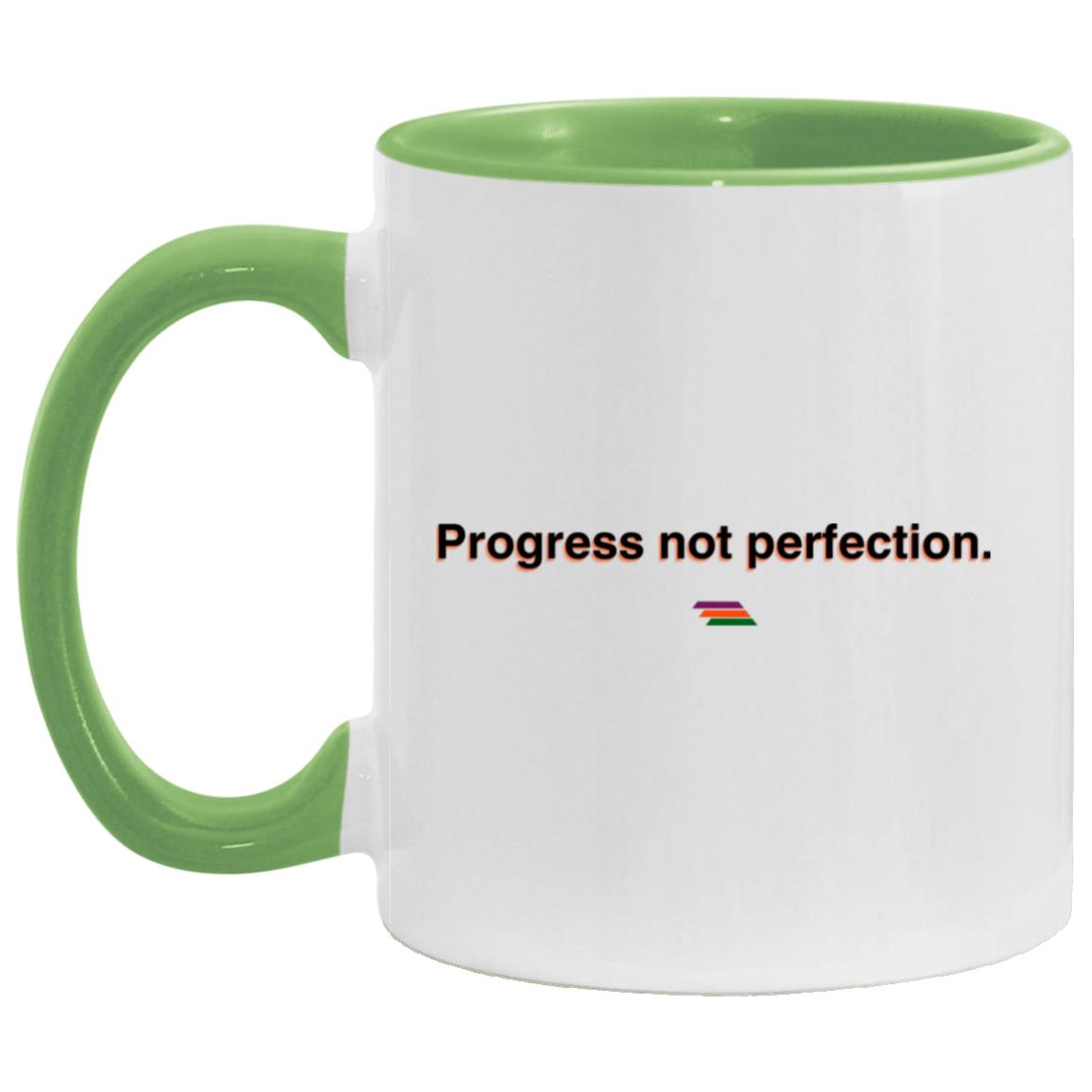 "Progress not perfection." Coffee Cups | BetterSaid.co