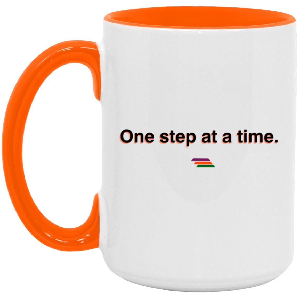 "One step at a time." Coffee Cups | BetterSaid.co