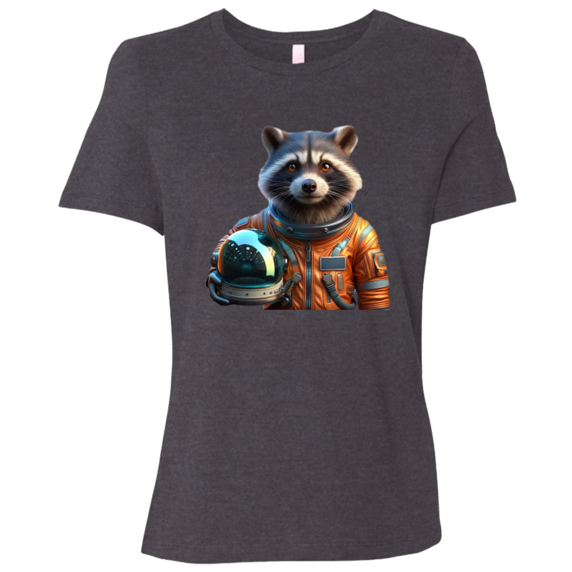 "Space Raccoon" Womens Relaxed T-shirt | BetterSaid.co