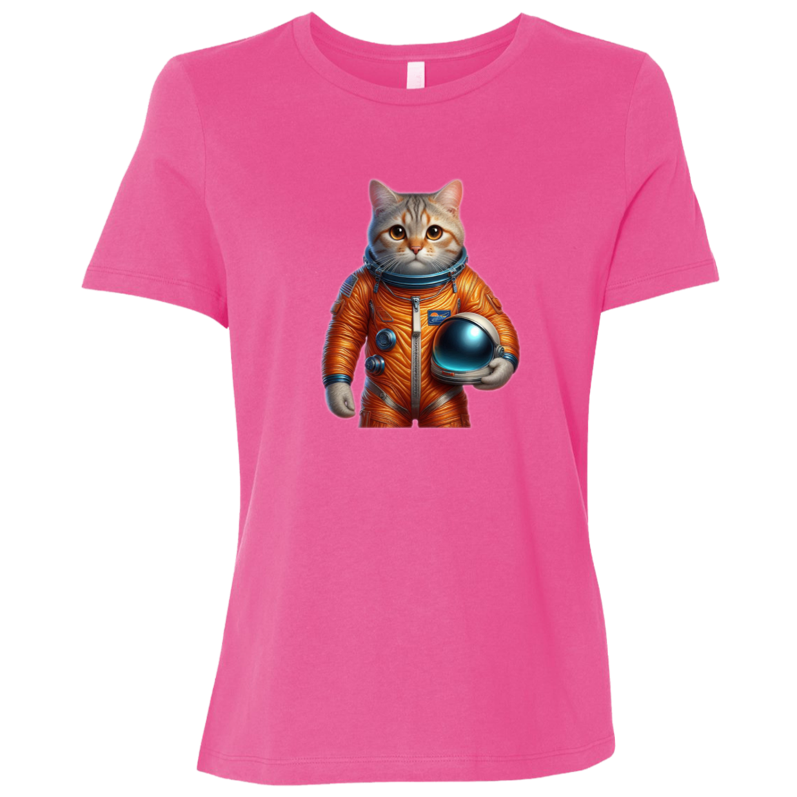 "Space Cat" Womens Relaxed T-shirt | BetterSaid.co