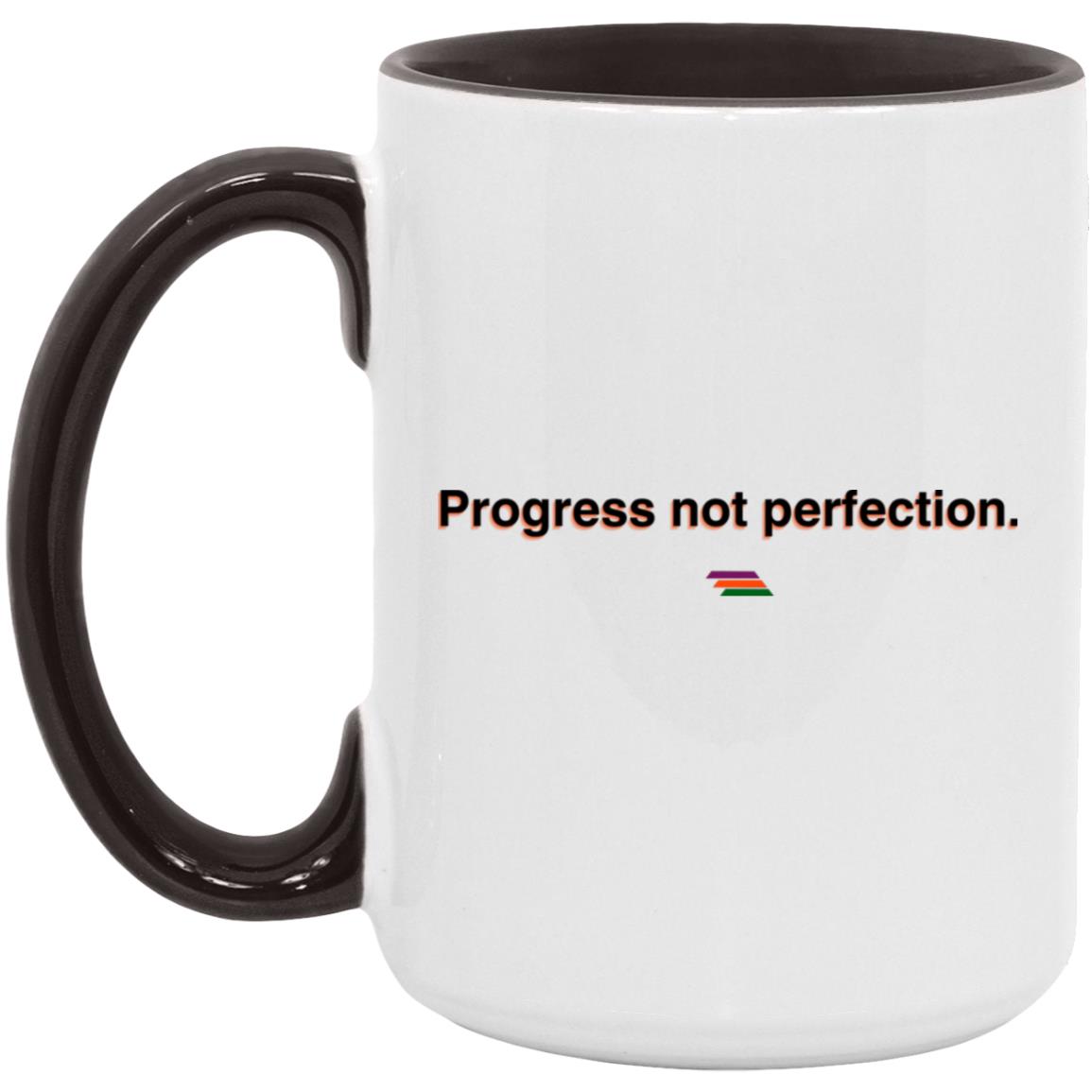 "Progress not perfection." Coffee Cups | BetterSaid.co