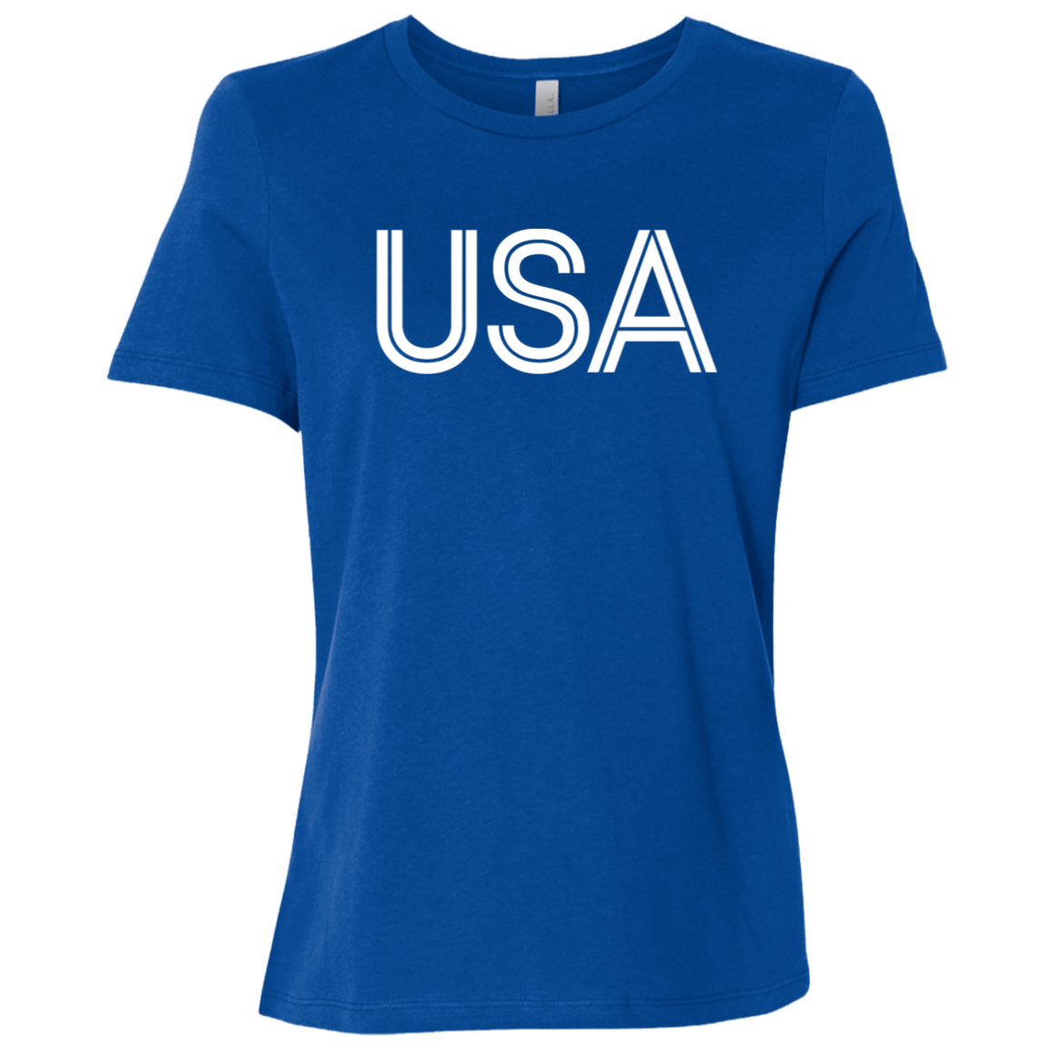 "USA" Womens Relaxed T-shirt | BetterSaid.co