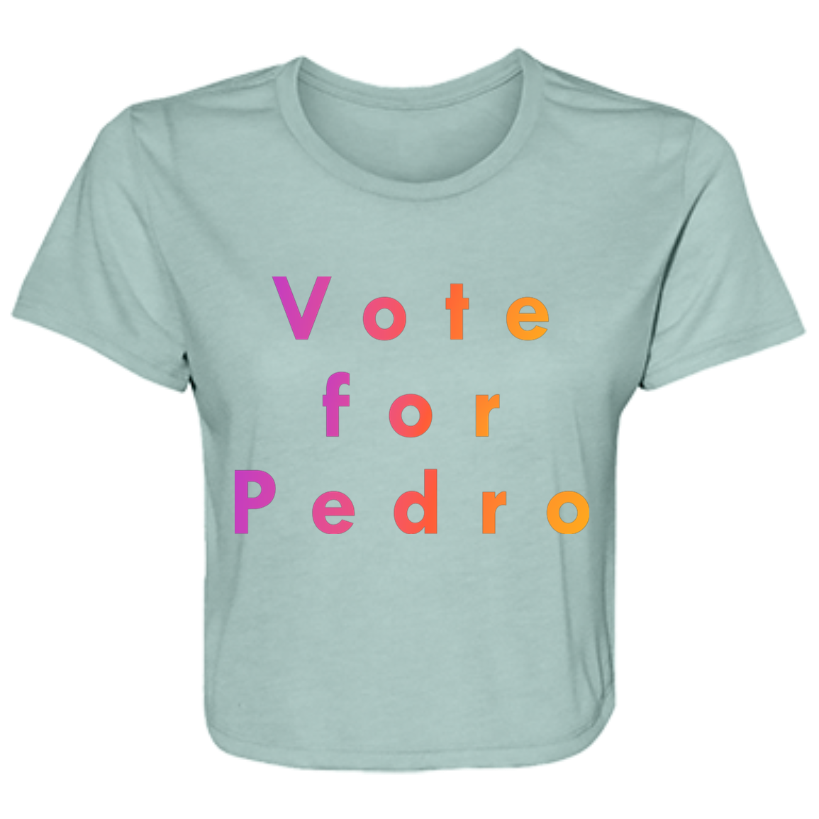 "Vote for Pedro" Womens Crop Top | BetterSaid.co