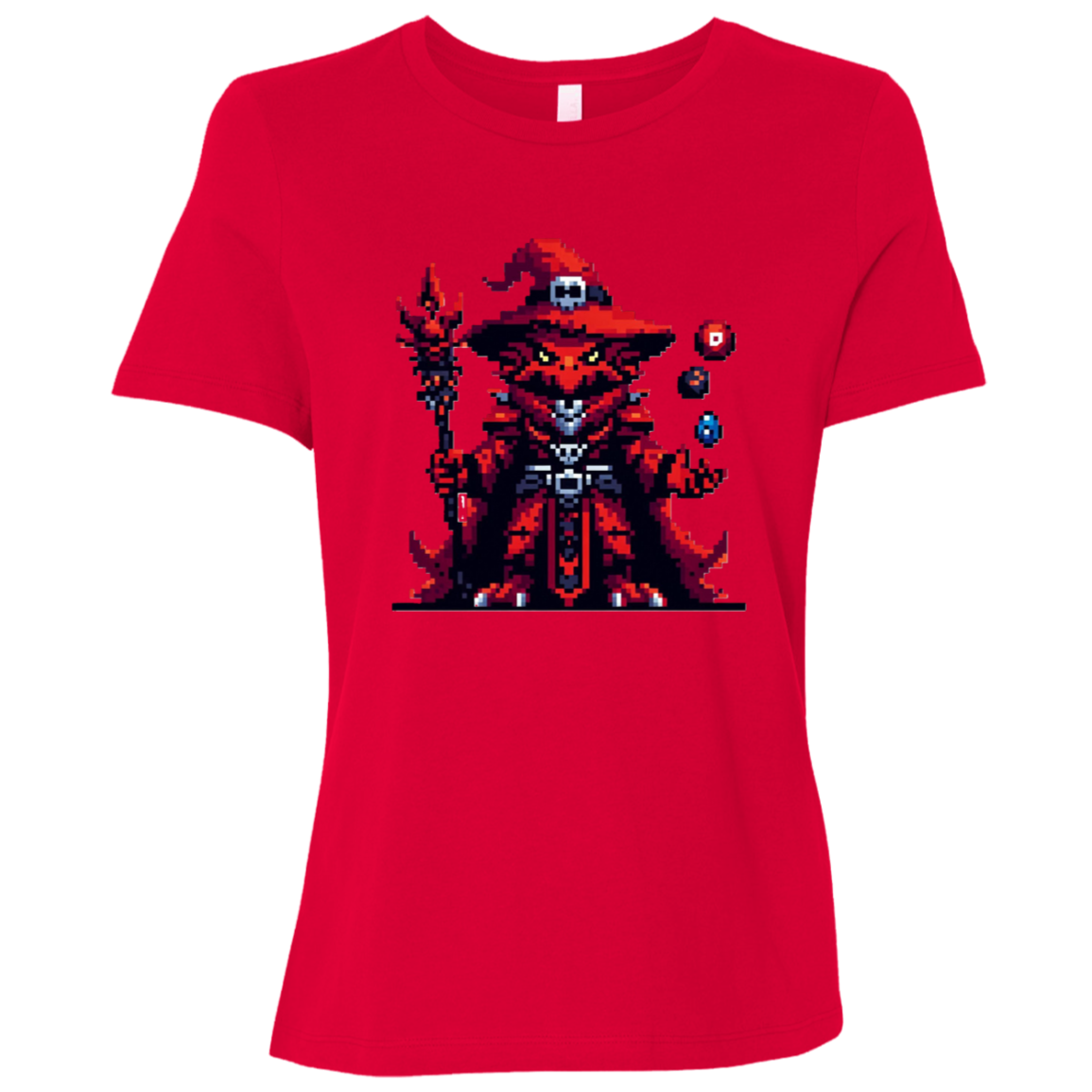 "Red Dragonborn DND" Womens Relaxed T-shirt | BetterSaid.co