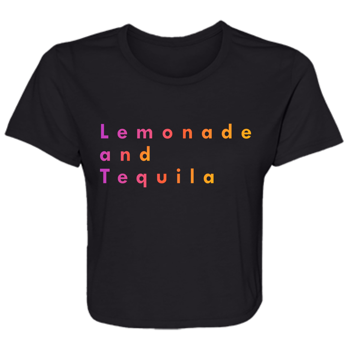 "Lemonade and Tequila" Womens Crop Top | BetterSaid.co