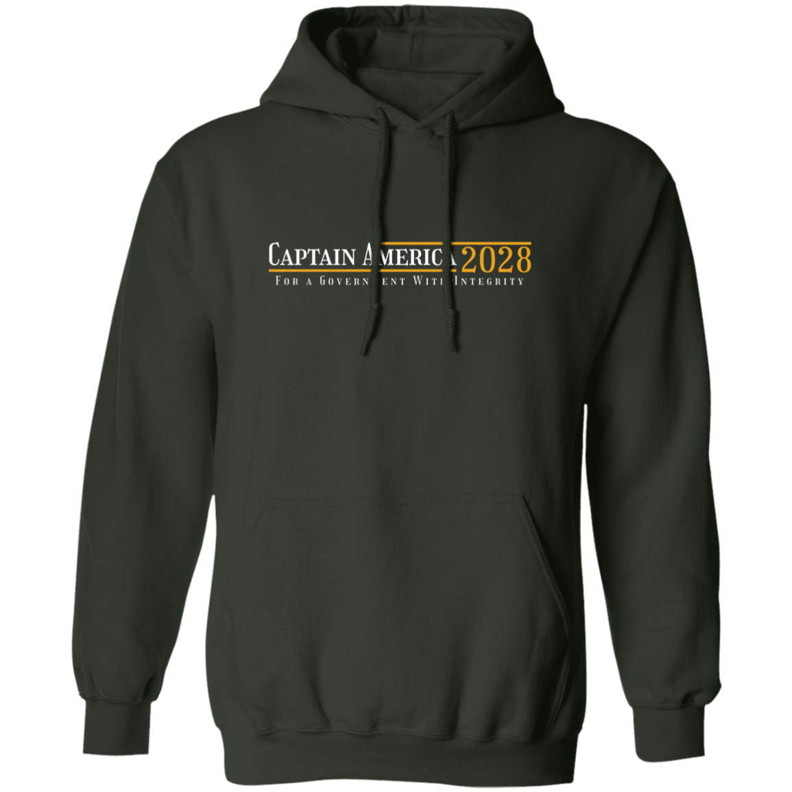 "Captain America 2028" Pullover Hoodie | BetterSaid.co