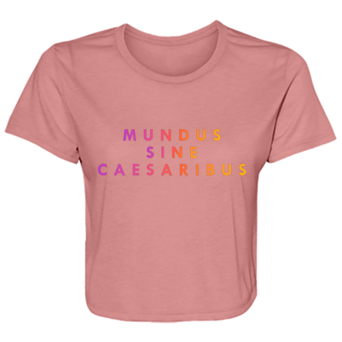 "Mundus Sine Caesaribus" Womens Crop Top | BetterSaid.co