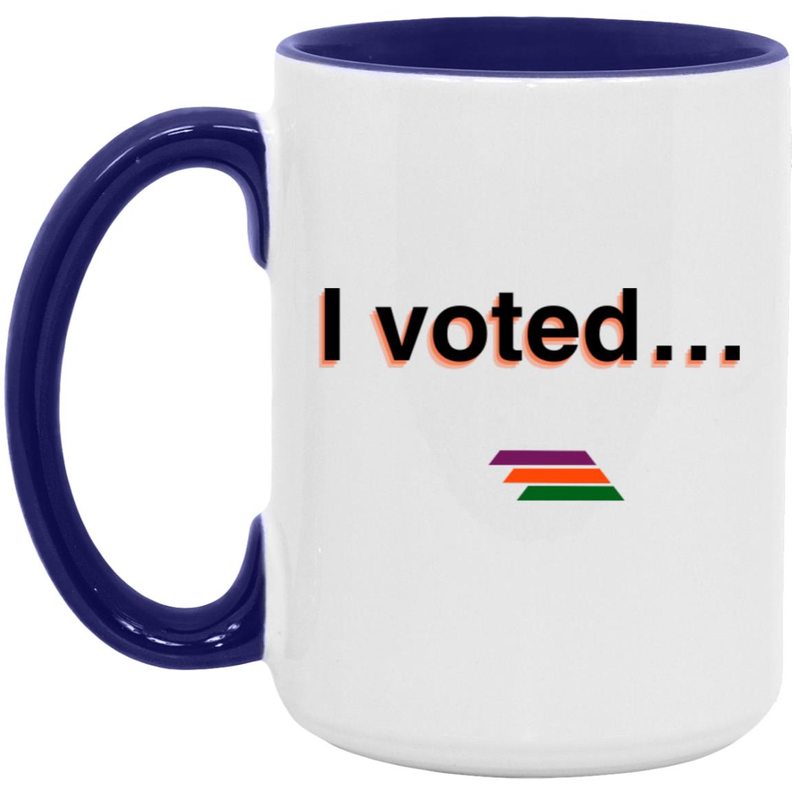 "I voted" Coffee Cups | BetterSaid.co