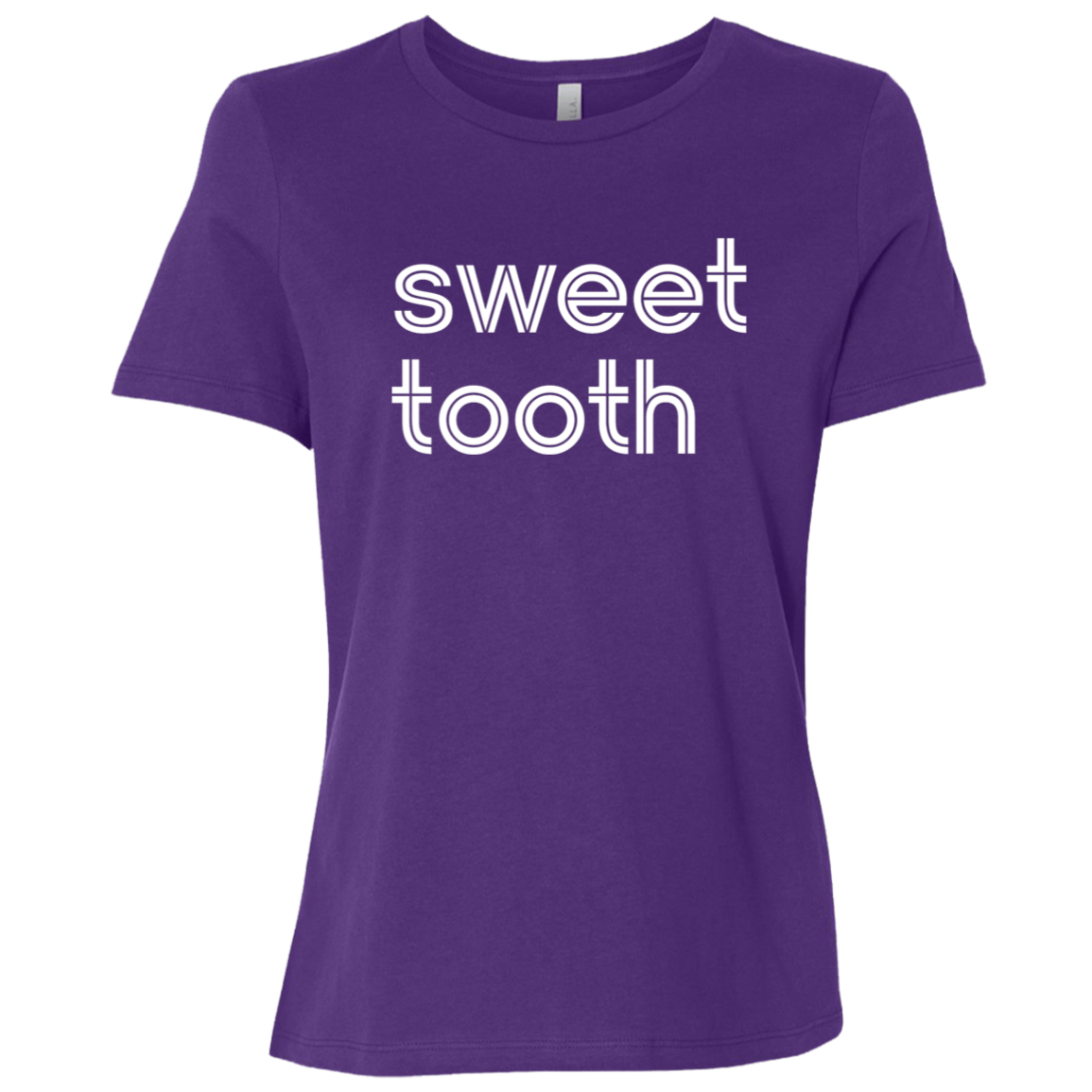 "Sweet tooth." Womens Relaxed T-shirt | BetterSaid.co