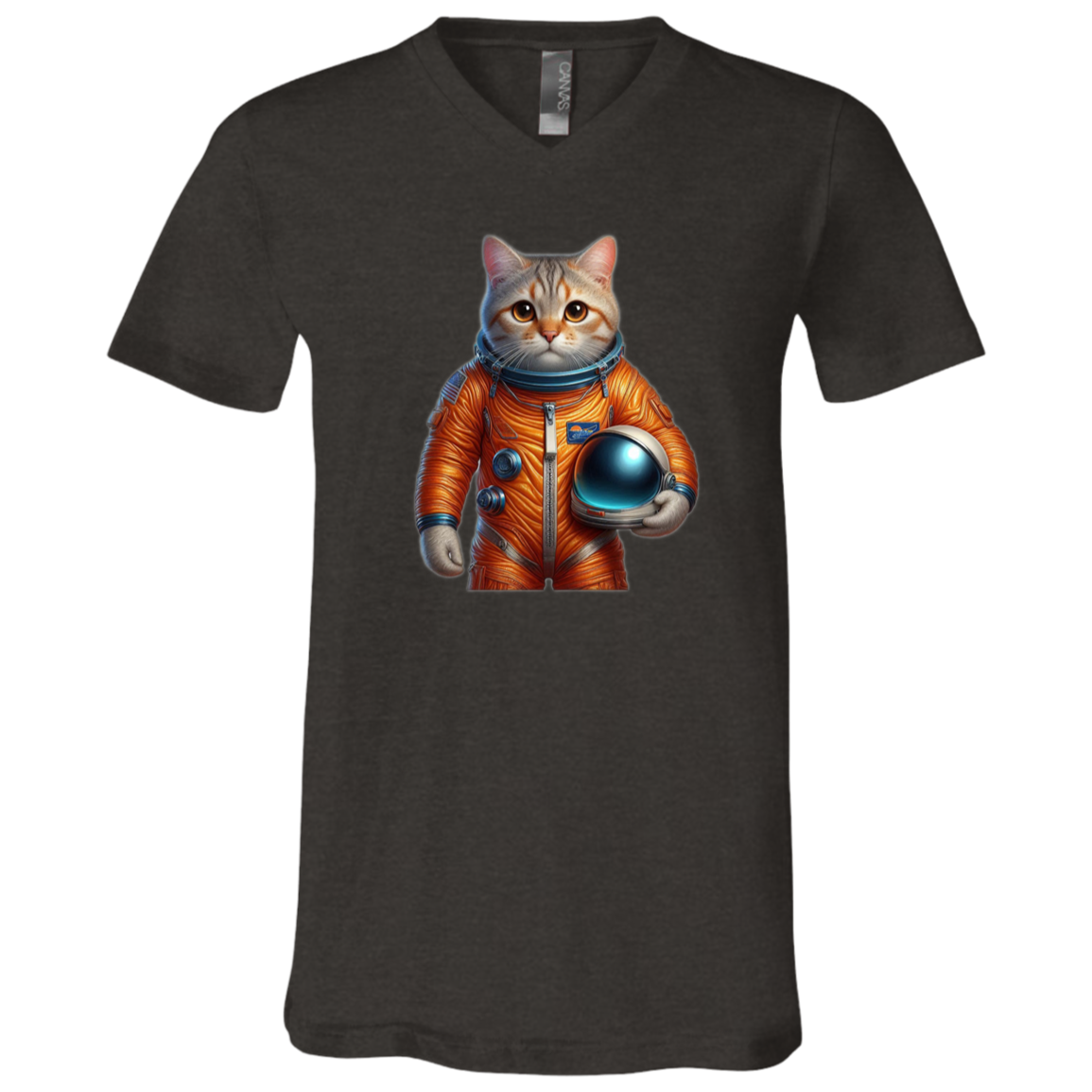 "Space Cat" Mens V-neck T-shirt | BetterSaid.co